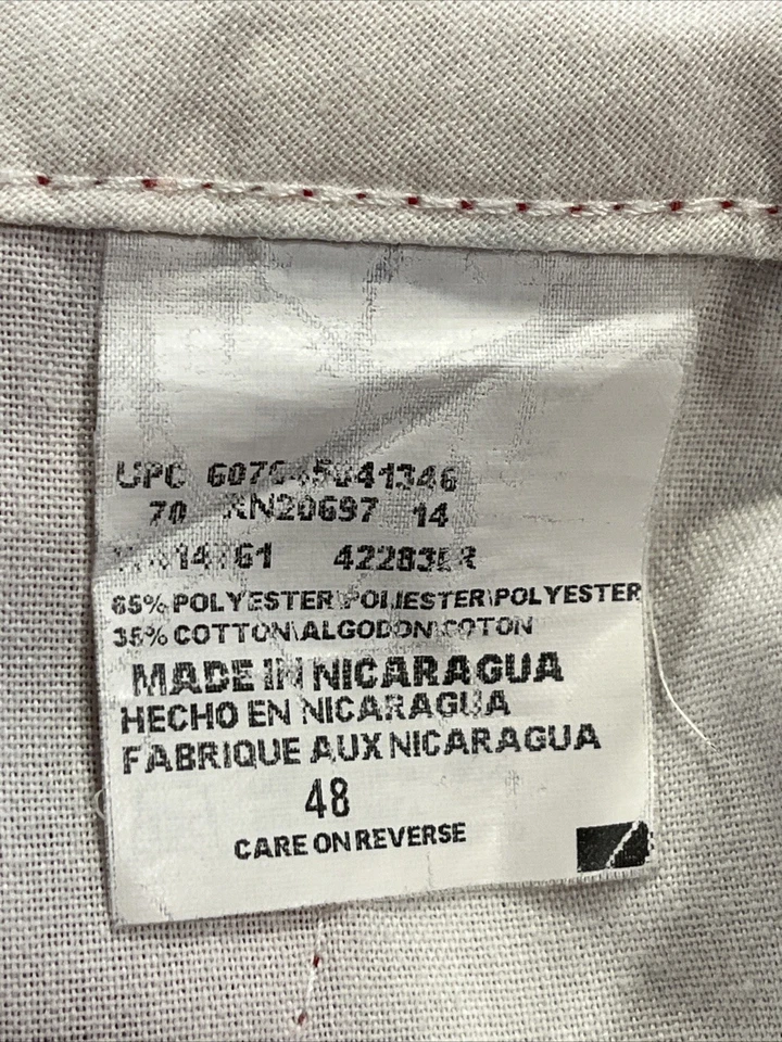 Pantalones Cortos Dickies Hombre 48 Rojo Frente Plano 13" Entrepierna Trabajo Multi Bolsillo Ajuste Suelto Foto 3 de 4