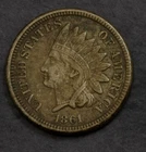 1861 Indian Cent XF Details Corrosion Lot 5256