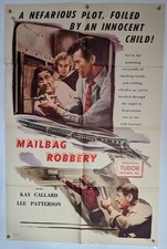 Lee Patterson, Kay Callard "Mailbag Robbery" 1sh Original Vintage Movie Poster