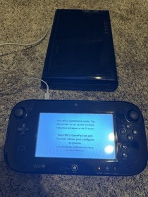 Nintendo Wii U Black Console with GamePad, Sensor Bar, Wi-Fi Capability