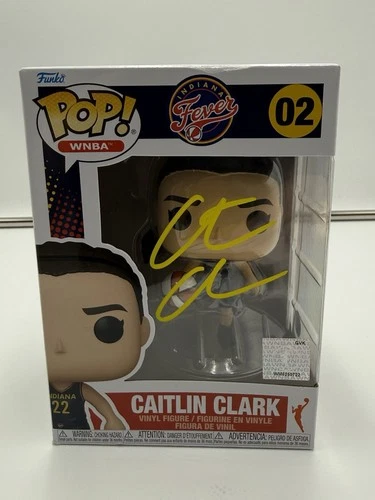 Caitlin Clark Signed Indiana Fever Funko Pop #02 WNBA AD COA
