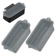 2-Pack Silicone Grease Cup Liner, Reusable Grease Catcher Liner Gray