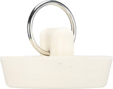 1-3/8 Inch Rubber Drain Stopper White for Kitchen Bathroom Sink Tub Shower Drain