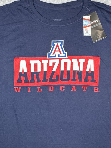Arizona Wildcats U of A Long Sleeve Shirt Mens Large Blue Crew Neck Logo NWT - Picture 2 of 8