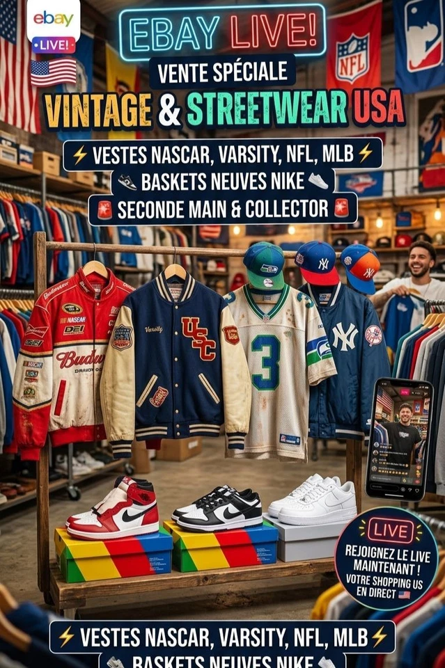 Vêtements sport US - Varsity - Jersey - sweat - veste - t-shirt - basket