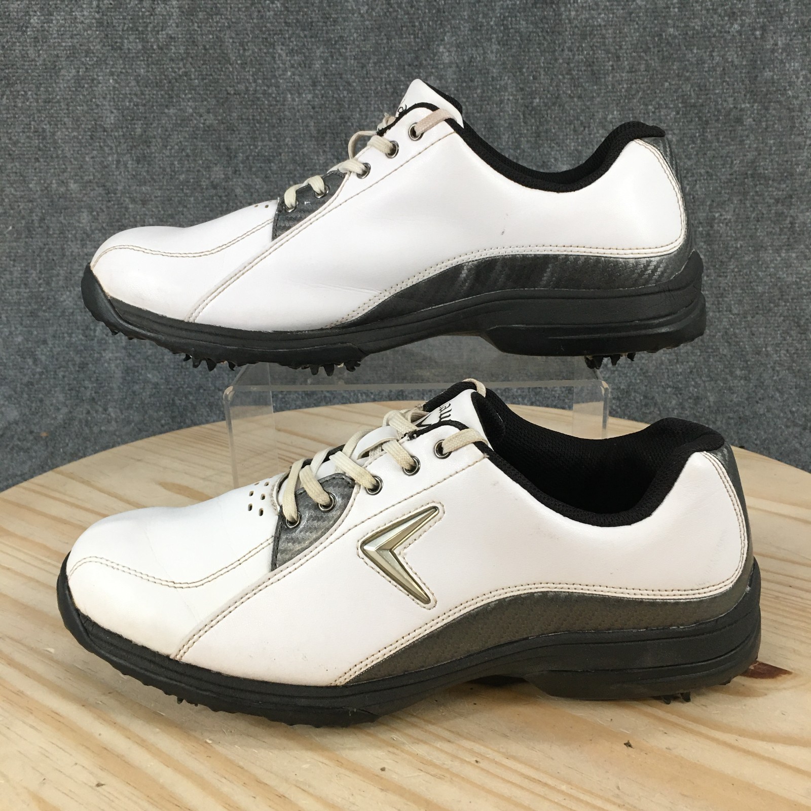 Mens 11 White Black Xtt Hot Golf Sneakers Lace Up Low Top M1