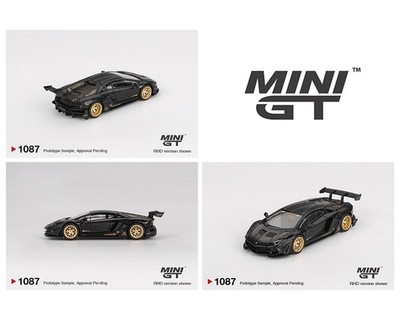 Mini GT LB-WORKS Lamborghini Aventador Matte Black #1087 1/64 | eBay