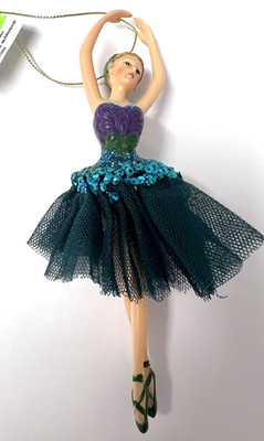 RARE! Ballerina Ballet Dancer & Tutu Ornament by North Pole Trading Co FREE SHIP
