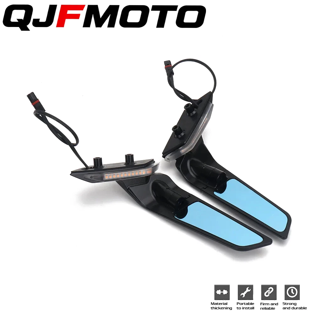 For S1000RR Rearview Mirrors Wing Mirrors With LED Turn Signal Light 2019-2026
Opens in a new window