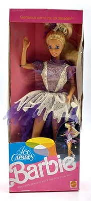 1990 Ice Capades Barbie Puppe / Barbie als Eiskunstläuferin / Mattel 9847, NrfB - Bild 1 von 4