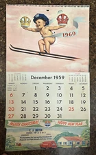 1960 Advertising Calendar Standard Oil  E.J. Meyer from Churdan, IA