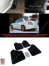 Rally Armor Black Mud Flaps W Blue Logo For 2002-2007 Impreza Wrx Sti Sedan