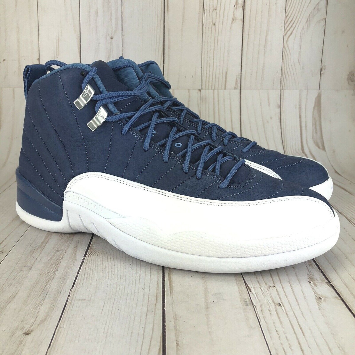 Nike Air Jordan 12 Retro Indigo 2020 Shoes Sneakers French BluIe White Men  Sz 11