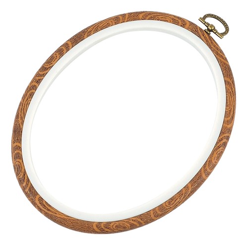 Round Embroidery Hoops Cross Stitch Frame Imitated Wood for Embroidery Art Craft - Picture 8 of 36
