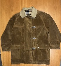 Giacca FAY Giubbotto Uomo 4 Ganci In Camoscio Anni 90 - XXL - 2XL
