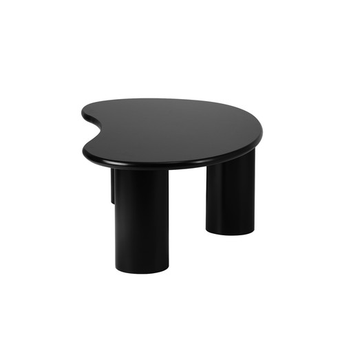 Oikiture Coffee Table Sofa Cafe Desk Side Tables Living Room Irregular Black - Picture 4 of 7