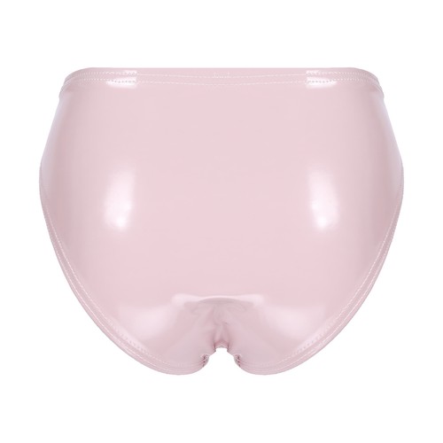 UK Women's PVC Glossy Leather Briefs High Cut Shorts Underpants Latex Hot Pants - Picture 29 of 63