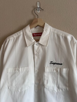 Supreme American Psycho Button Down Work Shirt - Size Medium