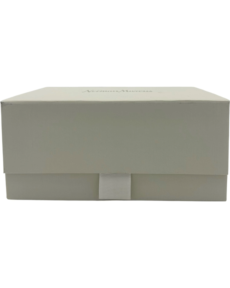 Neiman Marcus Gift Box w/Tissue Paper Beige Storage 7 x 5 in