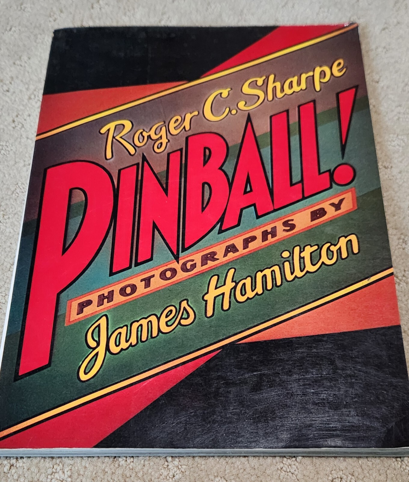 Pinball! Roger C. Sharpe 1977, Softcover First Edition, bonus Magazine