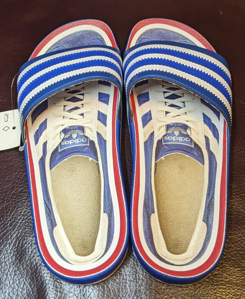 サンダル・ミュール adidas Adicaine Slide White Amazon.com | adidas Originals Men's Adilette Sandal, White