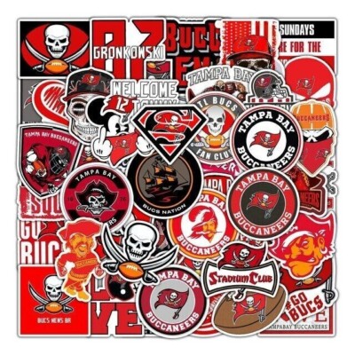 Set Paket 50 verschiedene Aufkleber Sticker Tampa Bay Buccaneers