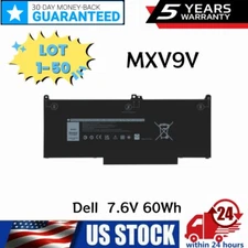 ✅LOT MXV9V Battery For Dell Latitude 5300 5310 7300 7400 5VC2M N2K62 60Wh US