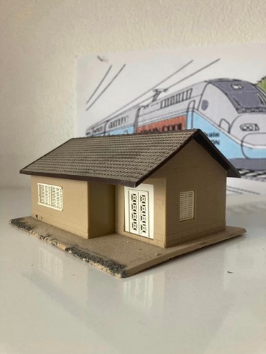 Garage Miniature échelle HO 1:87 Pour Maquette De Train | Maison Individuelle Snowhorse Design