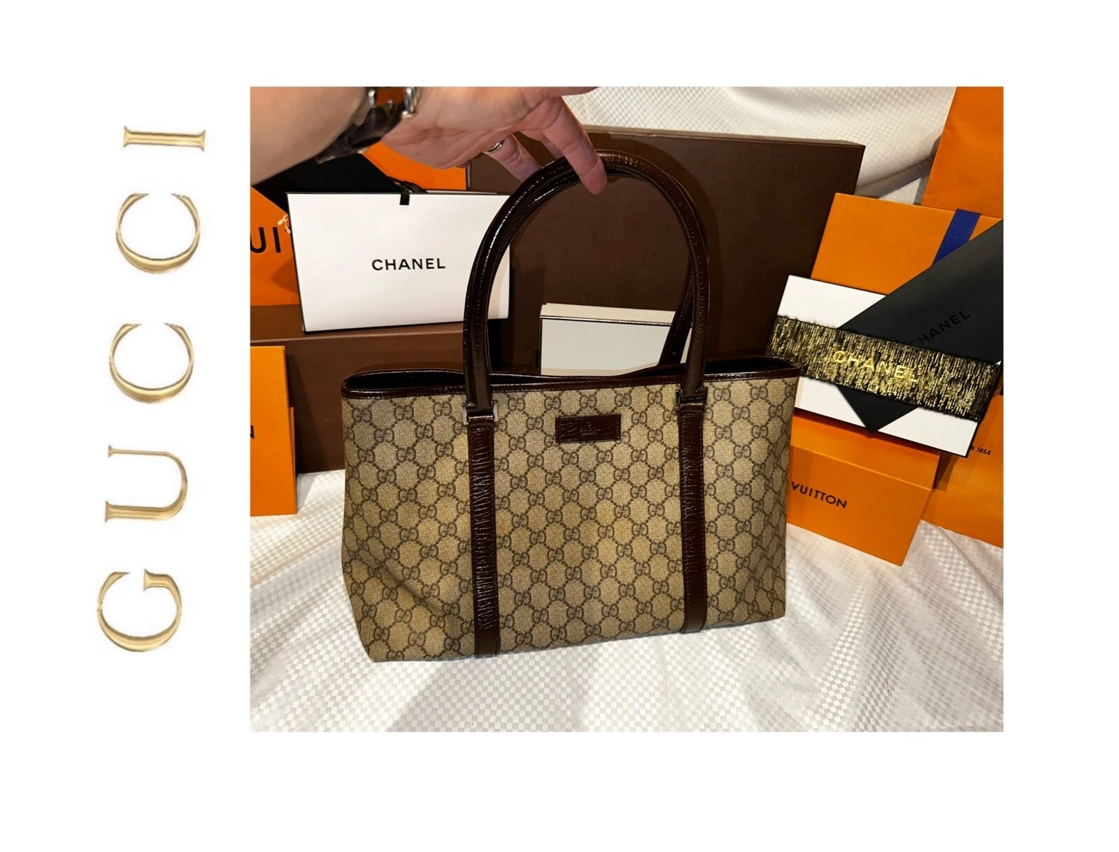 Grand sacoche chocolat marron Gucci