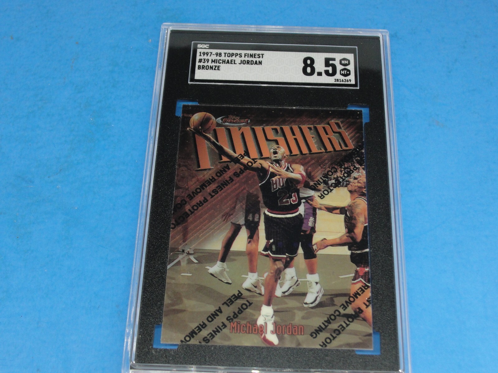 1996-97 Topps Finest Michael Jordan BRONZE #50 SGC 8.5 NM-MT+ GOAT HOF
