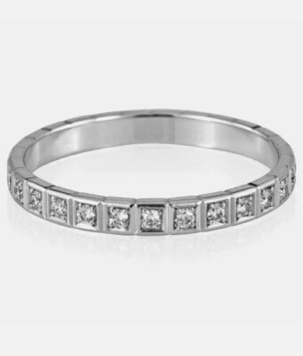 18k W/G Chopard Ice Cube Diamond Ring, Size 6.25