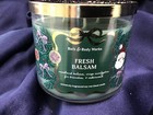BATH & BODY WORKS FRESH BALSAM 3 wick 14.5 oz soy JAR CANDLE NEW!! — photo 5