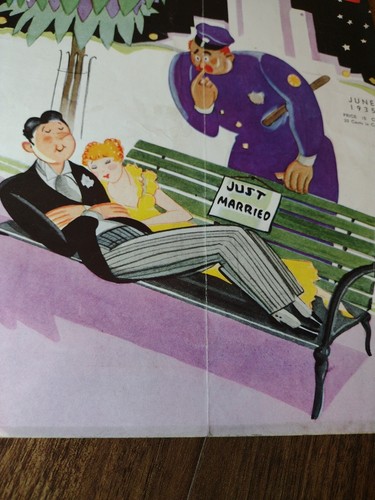 1935 Richtermagazin gerade verheiratete Polizeibank June Joseph Morgan Werbung - Bild 6 von 24