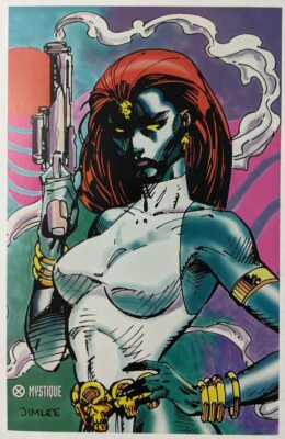 Mystique Jubilee X-Men Trading Cards Comic Poster Art Pin-Up
