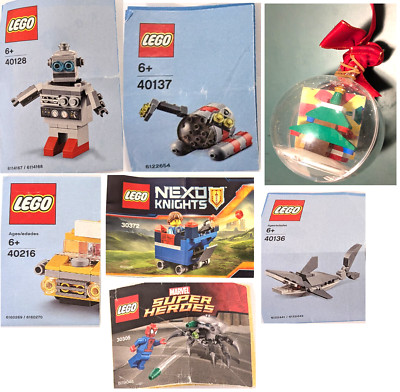 Lego 7 Mini Sets inkl. OBA, 40128, 40136, 40137, 40216, 30305, 30372, 850851