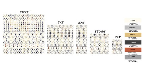 Distressed Moroccan Style - 2'x4', Transitional Design Area Rug - 505 - Picture 42 of 84