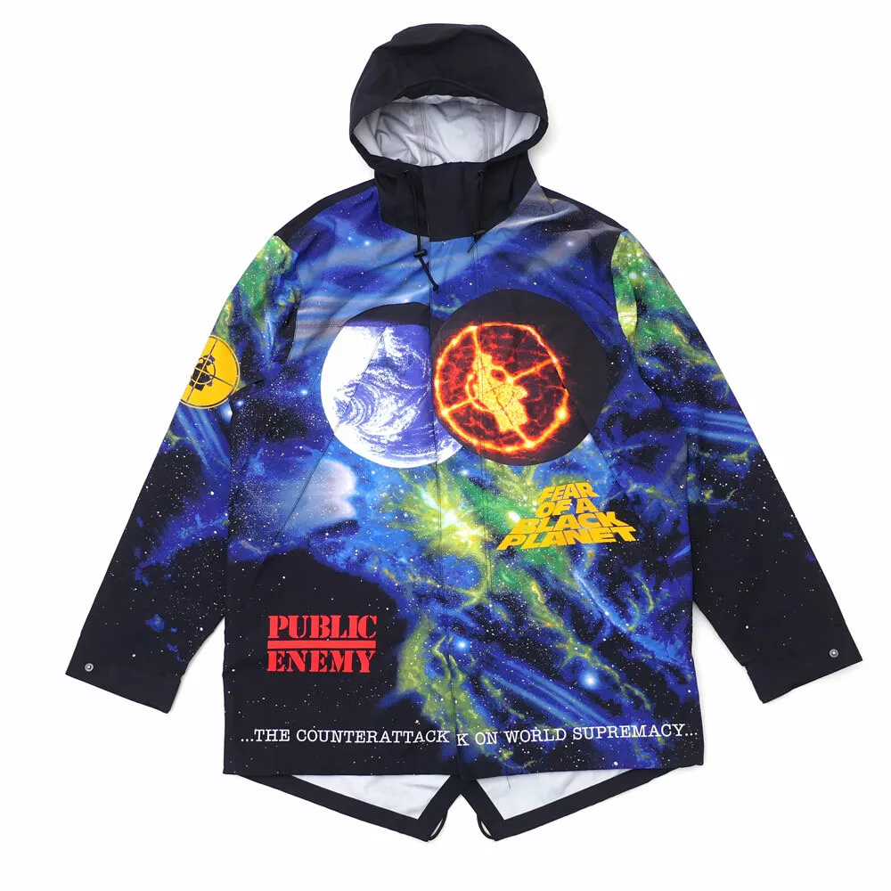 Supreme/ Undercover/ Public Enemy Taped Seam Parka Size Medium M S/S 18 Multi