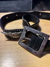 Harley Davidson Ladies Belt W/Bar & Sheld Design, Size Medium, Brand New