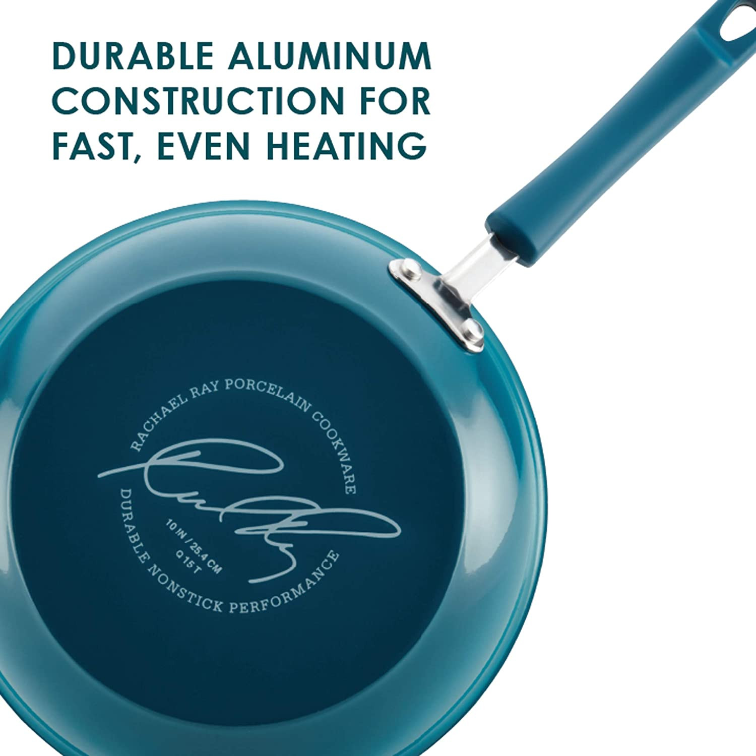 Rachael Ray Brights Nonstick Frying Pan / Fry Pan / Skillet - 12.5 Inch, Blue