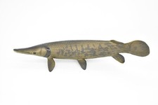 Alligator Gar, Fish Replica, Very Realistic Rubber Model, Hand Painted Toy 6"