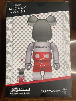 BE@RBRICK SORAYAMA FUTURE MICKEY 送料込 セット BE@RBRICK 400％ & 100% FUTURE MICKEY THE TRUE ORIGINAL