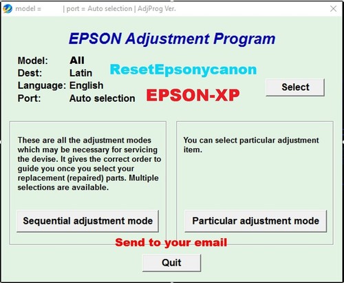 RESET EPSON XP540, XP640, XP530,XP335 