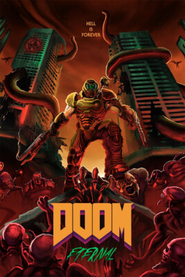 Doom Eternal Video Game Doomguy Stab Poster - POSTER 20x30 | eBay