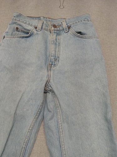LEVI 512 Jeans Women's 16 Youth 24" Waist 28" Inseam Slim VINTAGE Stonewash - Picture 4 of 15
