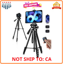 Phone Tripod Stand, 68" Tripod for iPad iPhone Tablet with Remote Universal H...