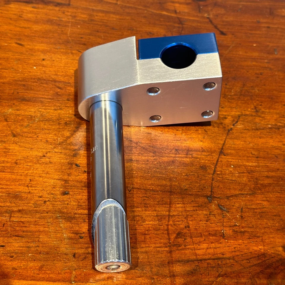 KUWAHARA - NITTO MX-2 - Vástago de pluma BMX tipo vintage 21,0 mm hecho en Japón - AZUL Foto 3 de 4