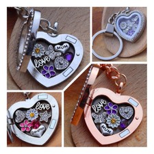 Personalised heart locket keyring for mum sister nan Birthday mothers day gift 