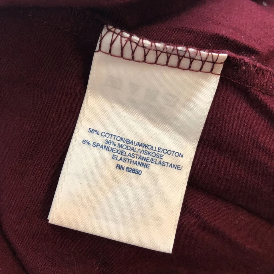 Lands End Lightweight Jersey Skimming Turtleneck Top Shaped Fit Purple SP - Image 4 of 4