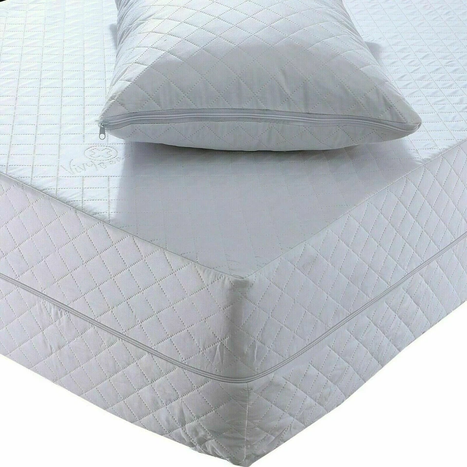 Luxury Diamond Mattress Topper Single Double King Size Cover Bed Protector Cover - Image 4 of 4