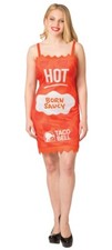 Taco Bell Packet Dress Hot Womens Partywear Halloween Costume Rasta Imposta